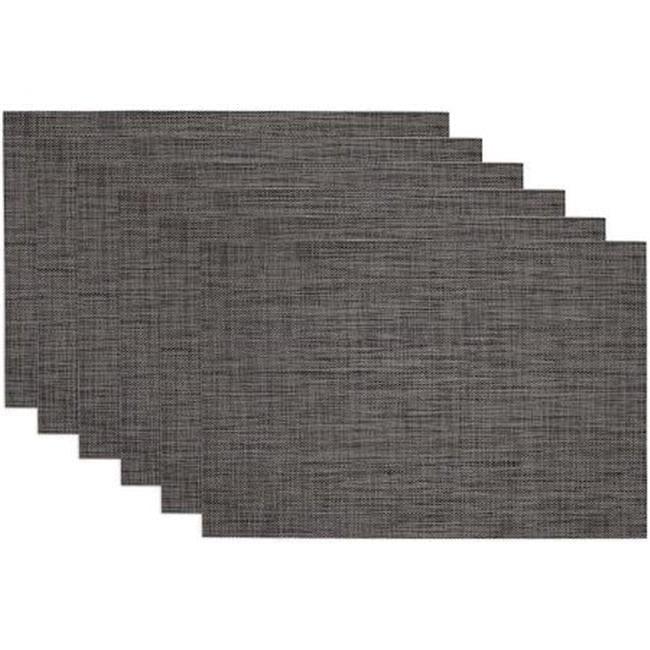 Grey Tweed PVC Placemat (Set of 6)