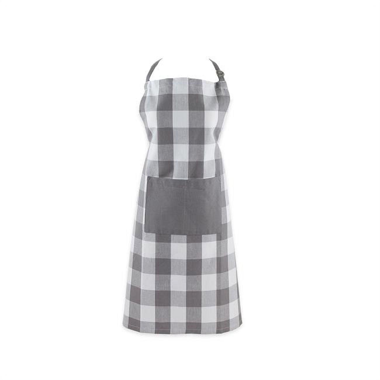 Elrene Farmhouse Living Buffalo Check Kitchen Apron with Pocket - 28" x 33" - Elrene Home Fashions