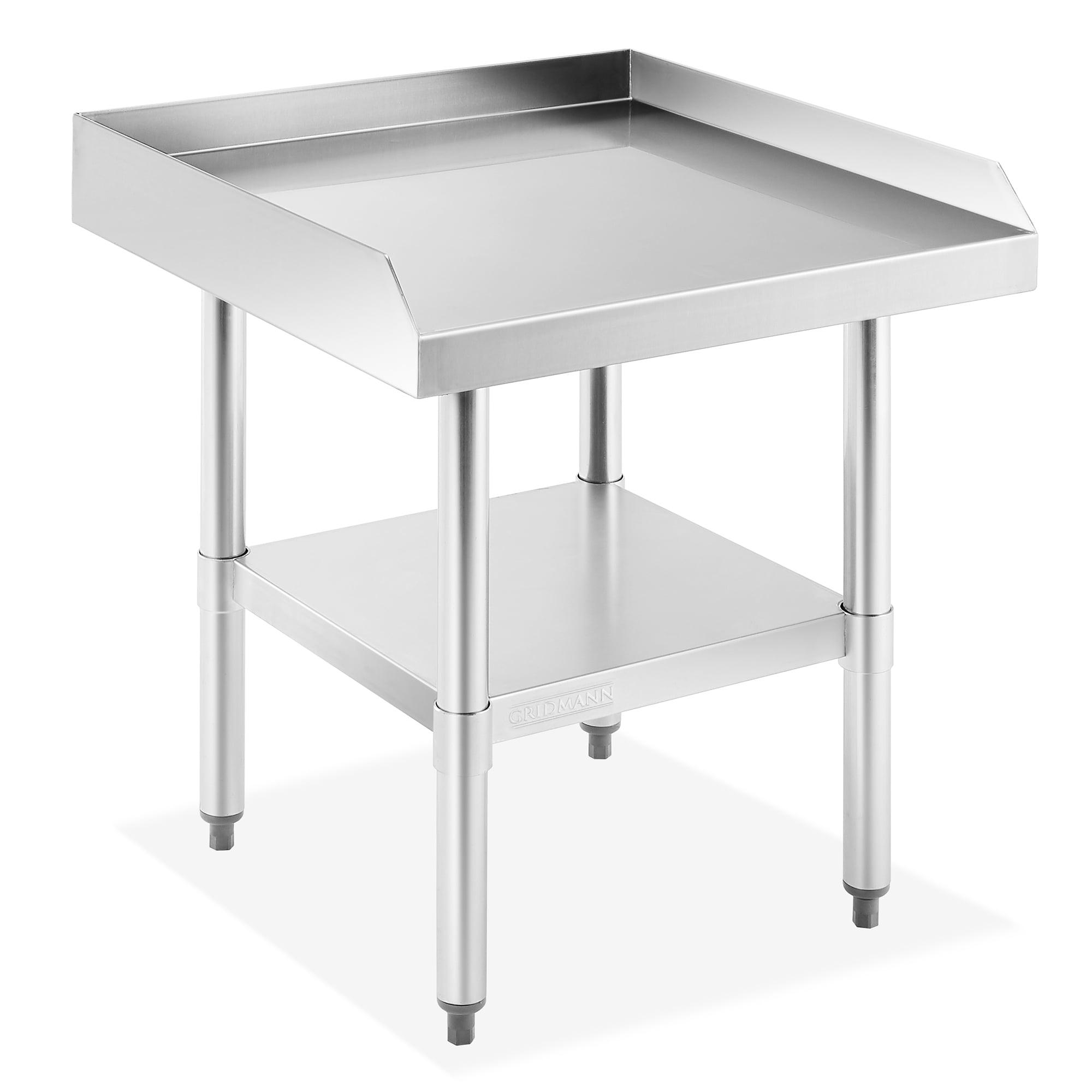 24" Cream & Stainless Steel Commercial Kitchen Prep Stand