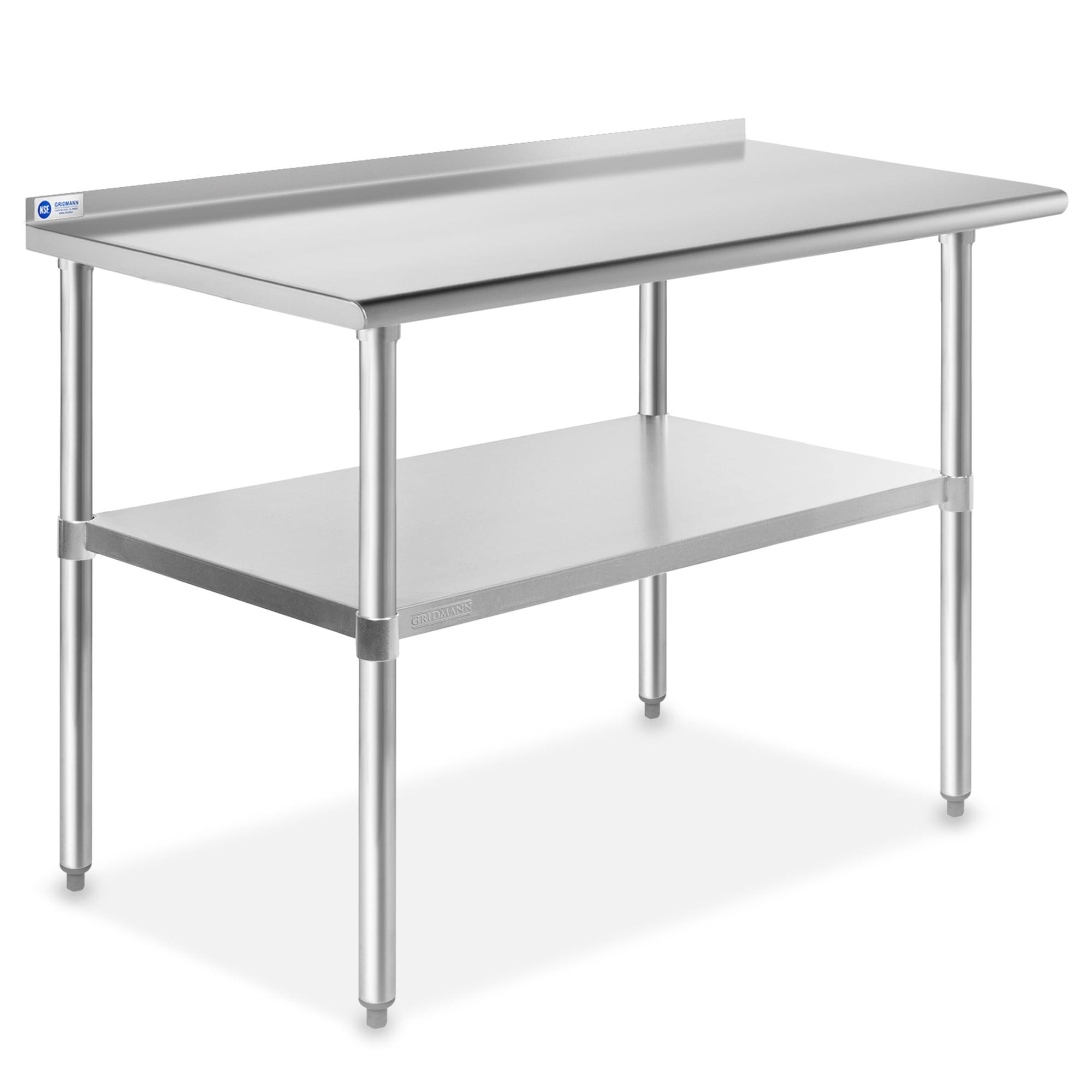 GRIDMANN Stainless Steel 48'' L x 24'' W x 35.75'' H Adjustable