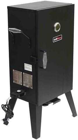 Grill Boss Electric Vertical BBQ Smoker with Digital Controls, 1500 Watt Heating Element, 531 Square Inch Cooking Area, and Adjustable Racks, Black