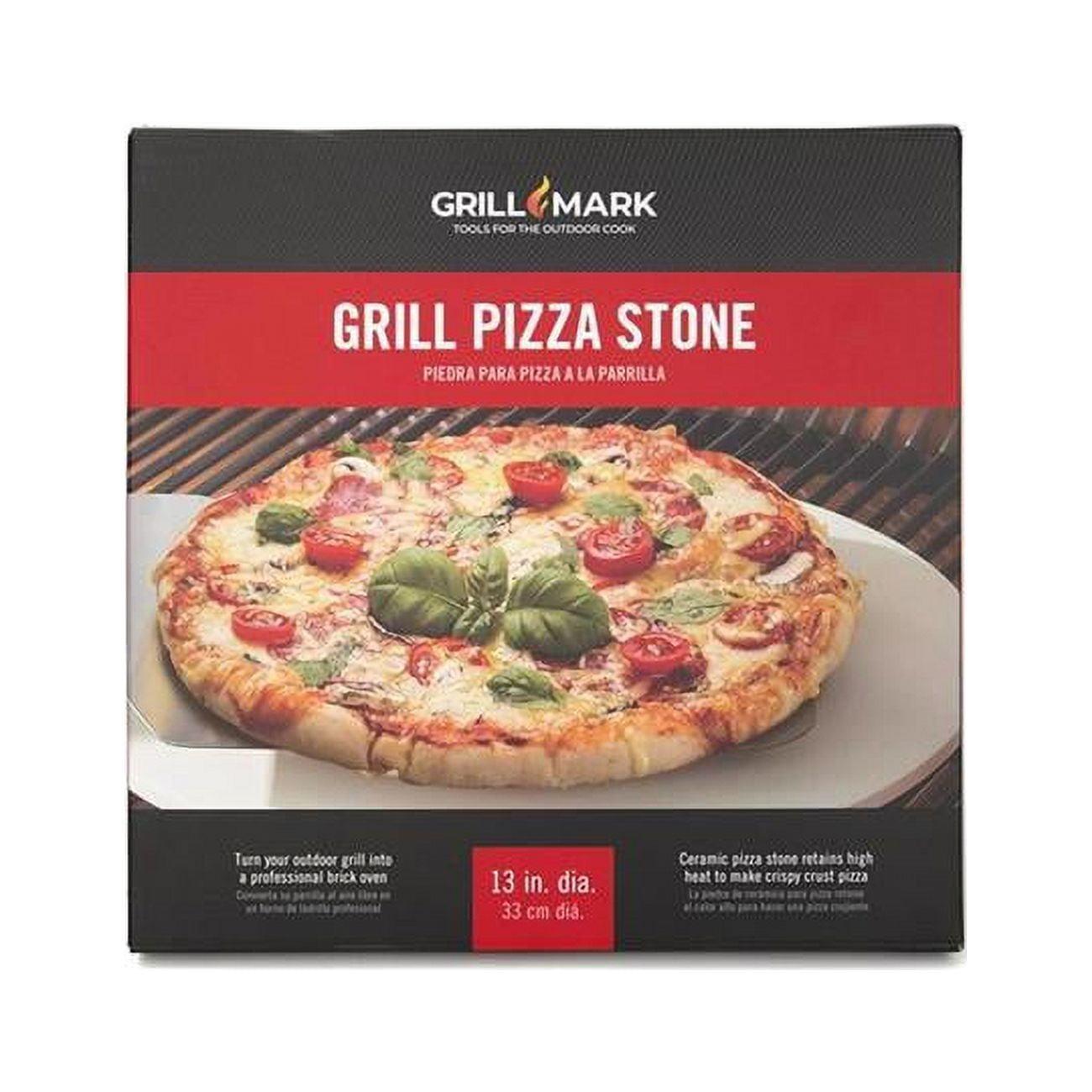 Grill Mark Beige Cordierite Round Pizza Stone 13 in.