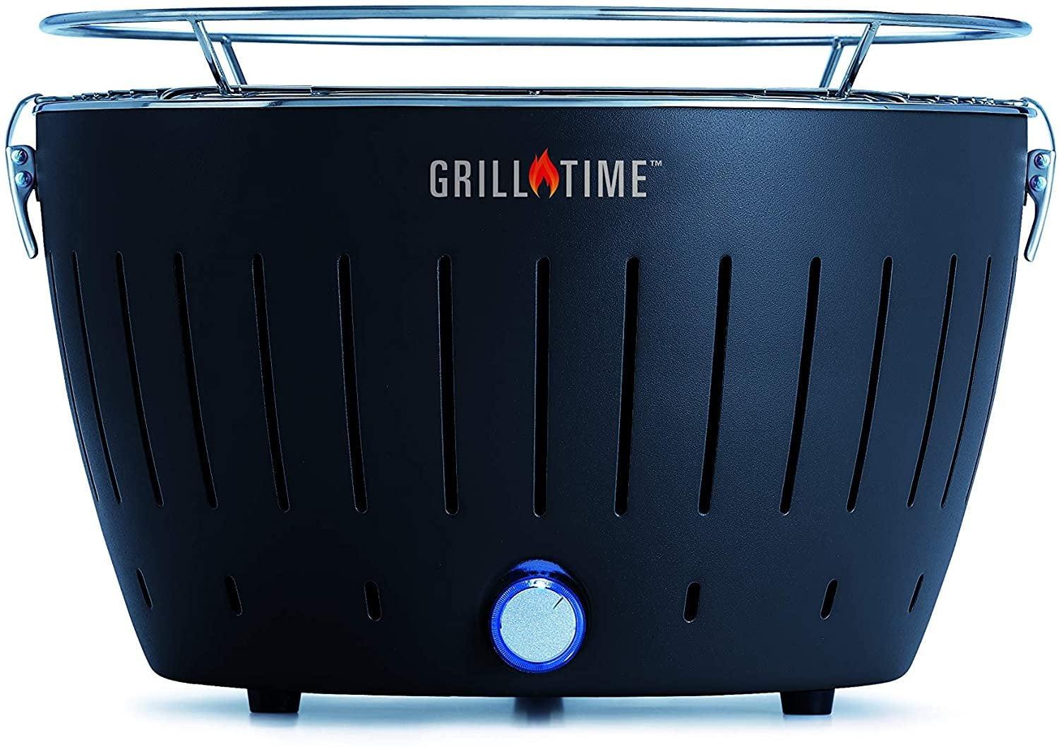 Compact Black Stainless Steel Charcoal Grill
