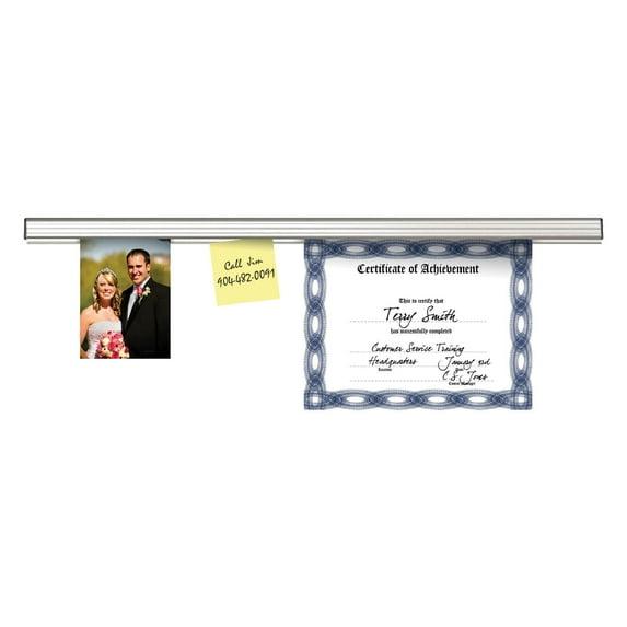Grip-a-Strip® Display Rail, 4 Feet, Satin, Regular Size