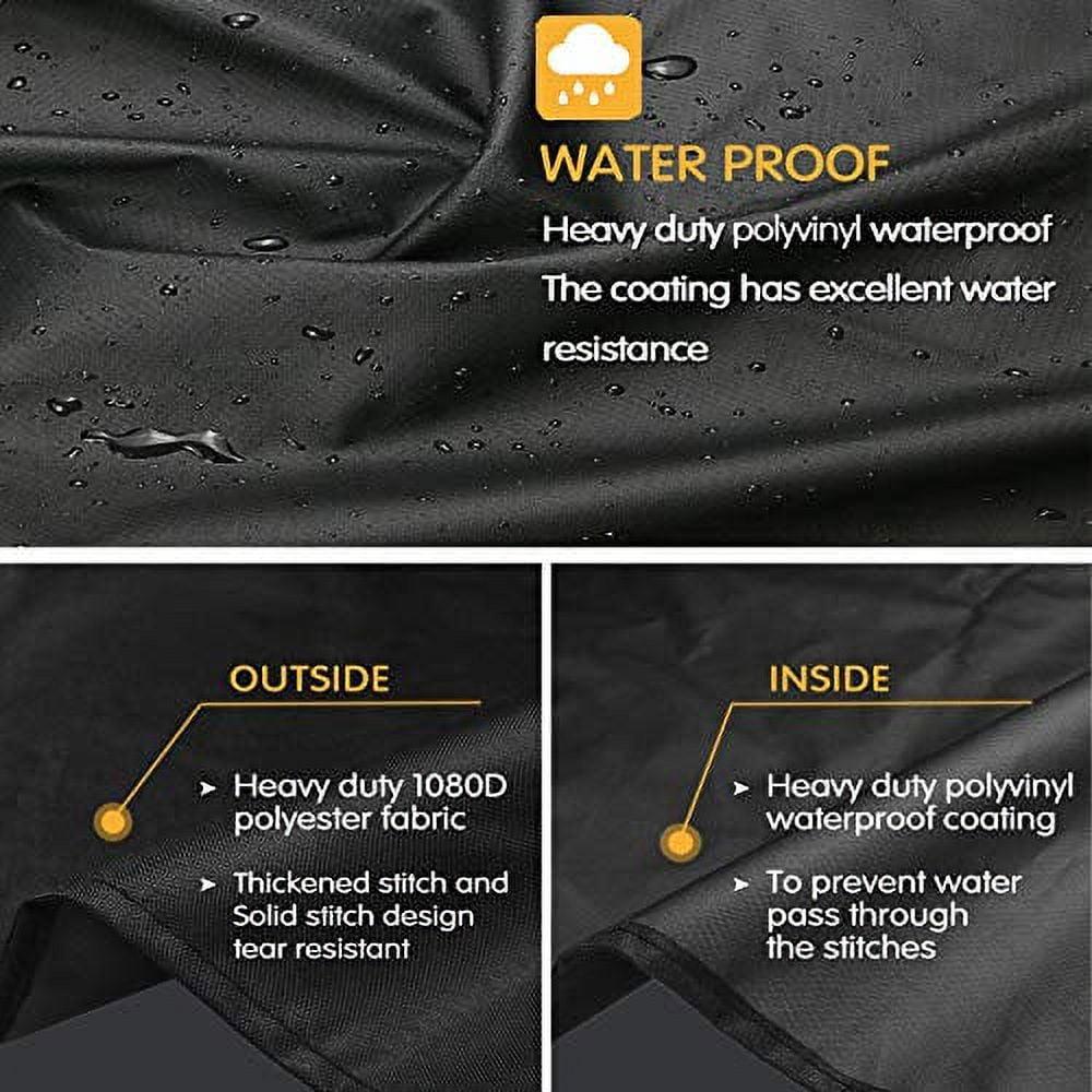 Grisun PS9900 Grill Cover for Smoke Hollow Gas/Charcoal Grill, Pit Boss Memphis Ultimate Grill GC7000 DG1100S 4in1 Combo Grill, Pit Boss KC Combo Platinum Series Heavy Duty and Waterproof Grill Cover