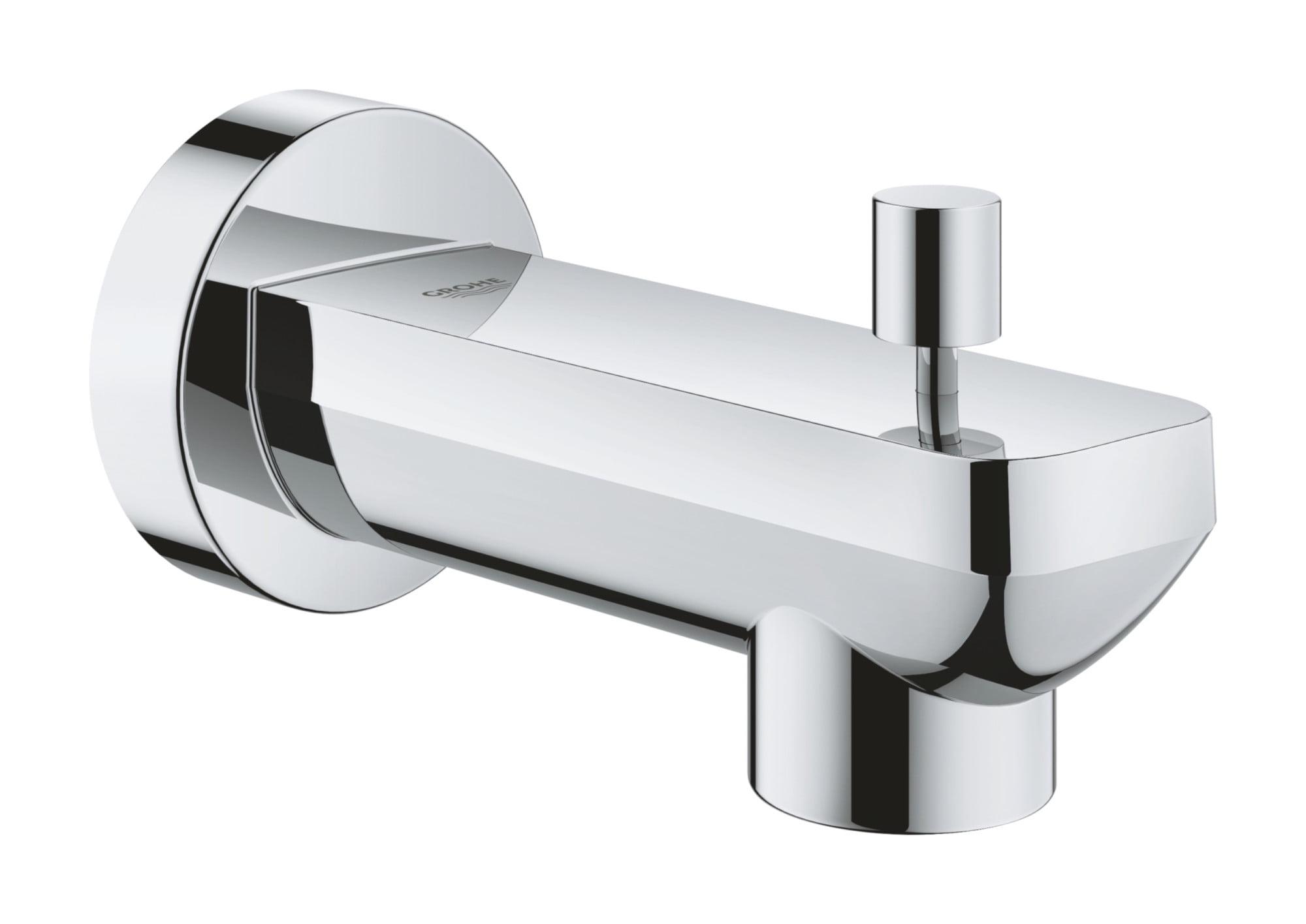 Graphite Finish Lineare Wall-Mounted Tub Spout with Diverter