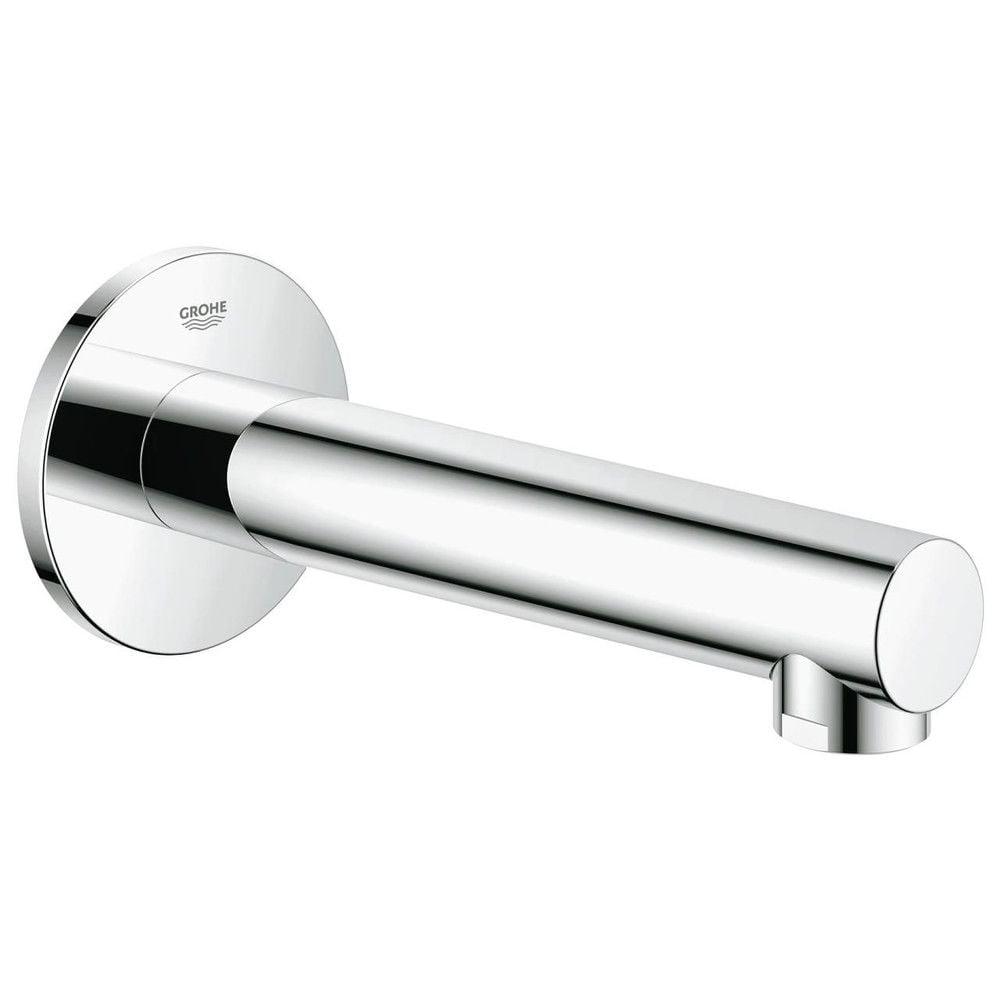 Contemporary Black and Chrome Wall Mounted Tub Spout