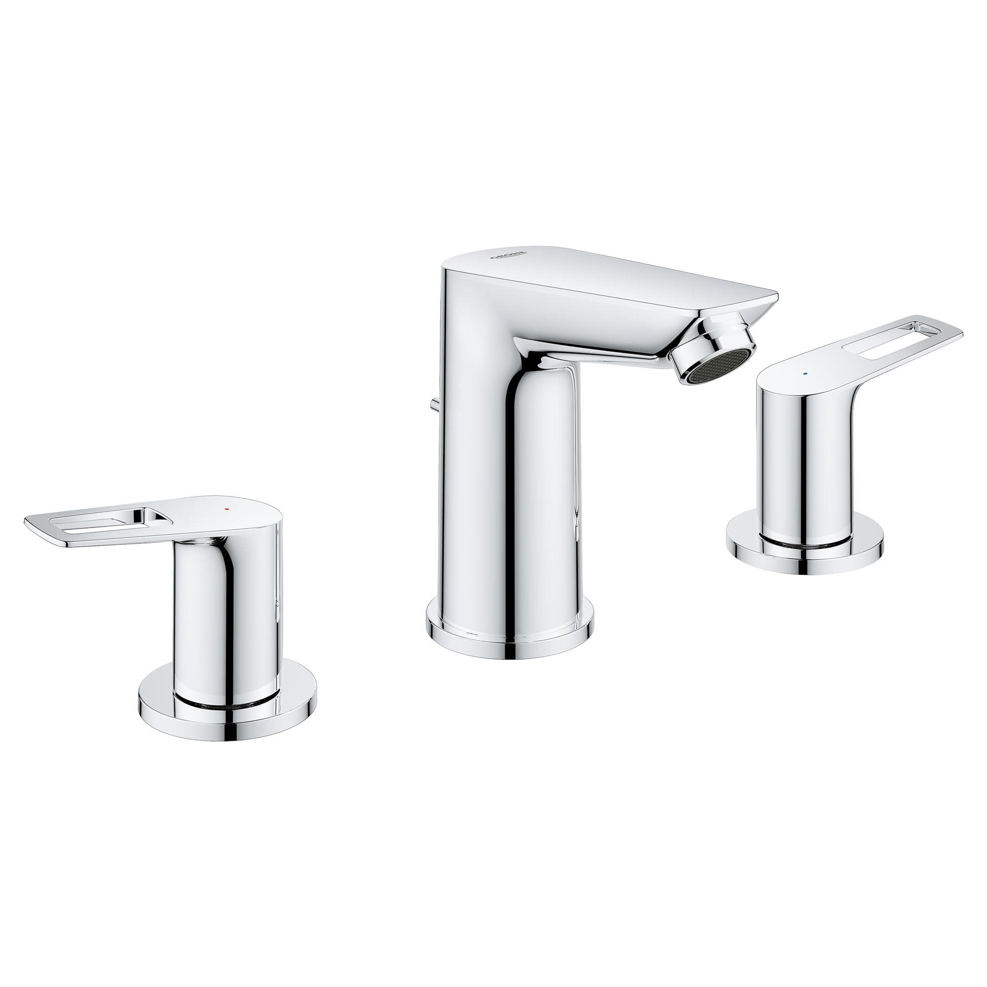 Sleek Cosmopolitan Starlight Chrome Widespread Bathroom Faucet