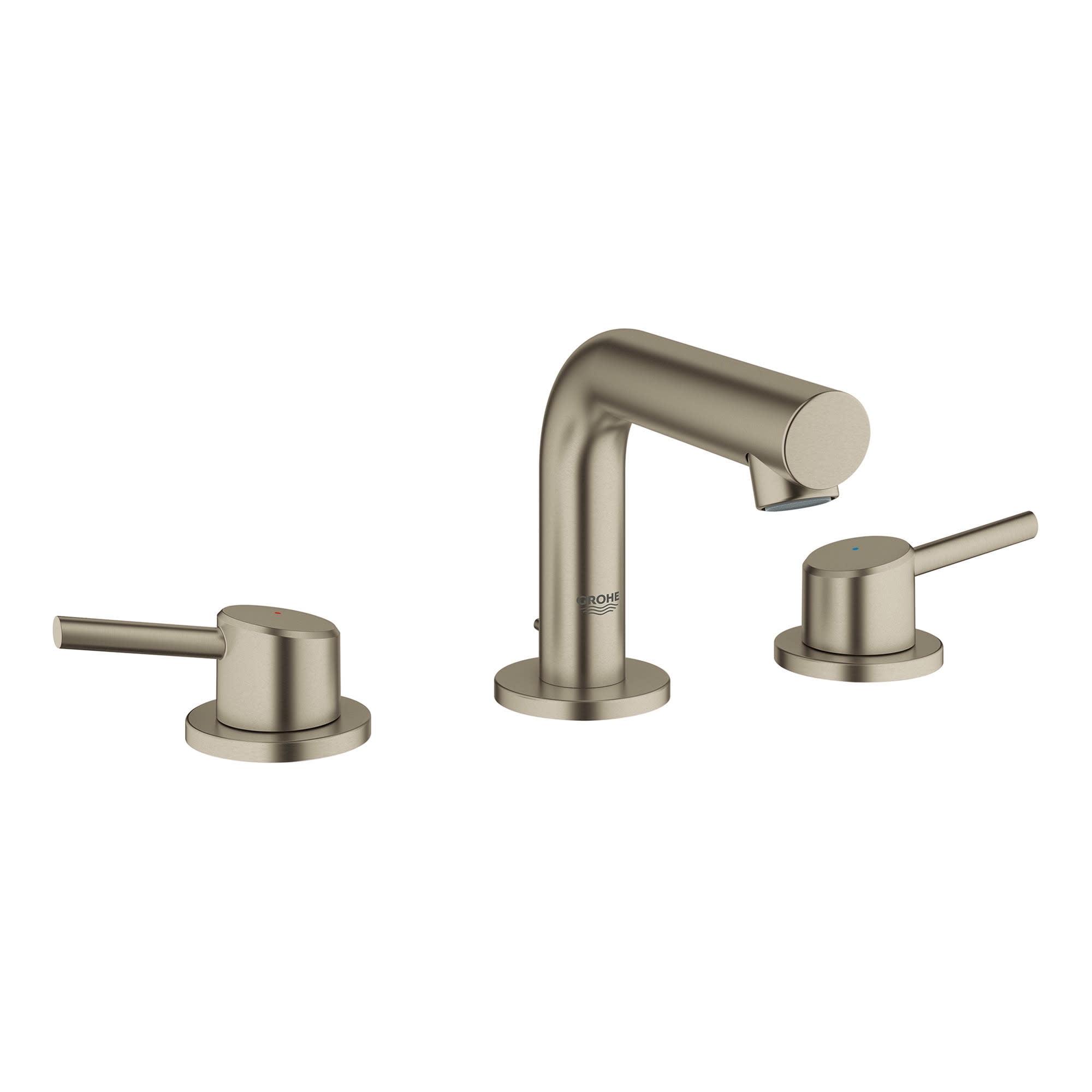 Concetto™ Mid-Arc Widespread Bathroom Faucet with Drain Assembly