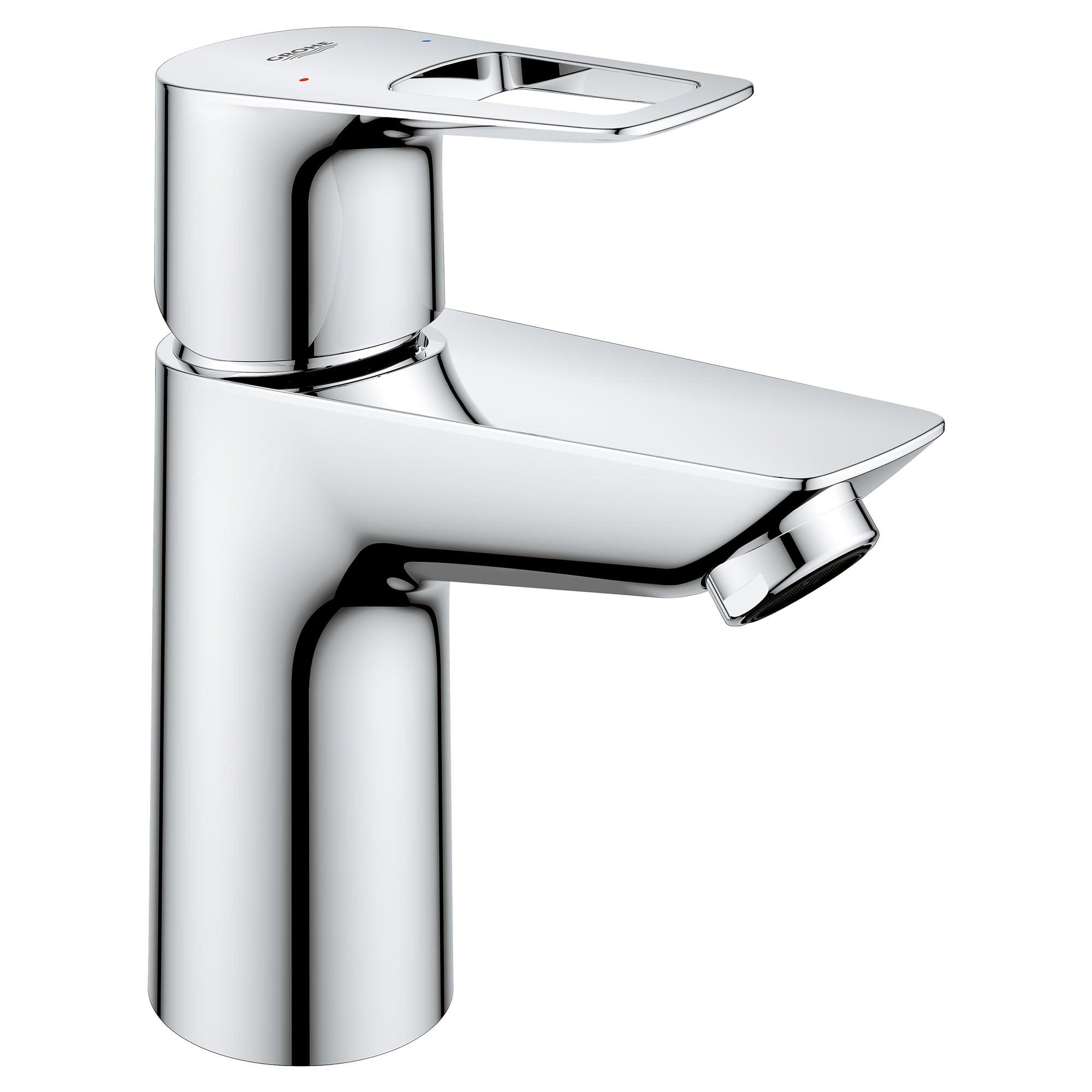 BauLoop Sleek Chrome Single-Handle Bathroom Faucet