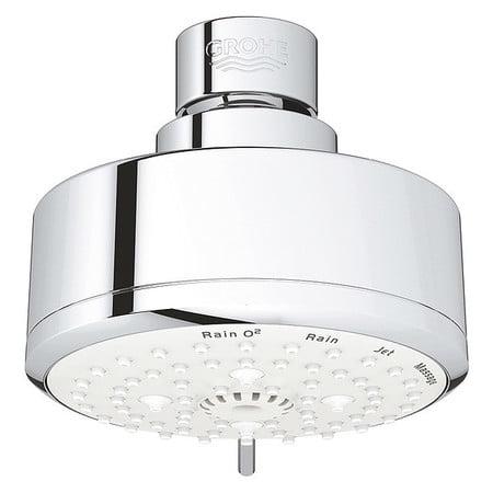 Tempesta Fixed 4-Setting Shower Head Rain O2 Rain Massage Jet Settings