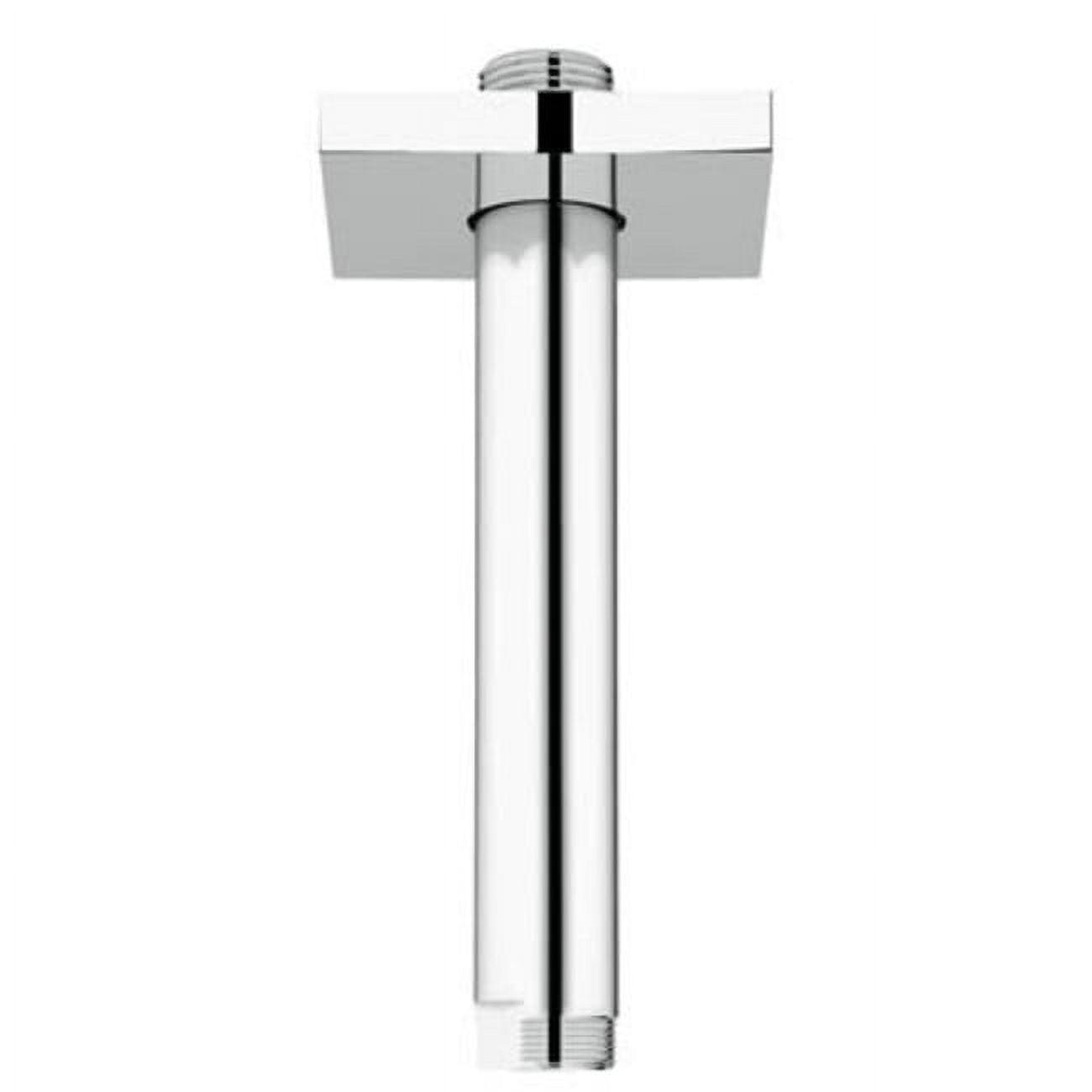 Chrome 6" Ceiling Shower Arm with Square Flange