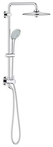 Chrome Dual-Head Adjustable Height Shower System