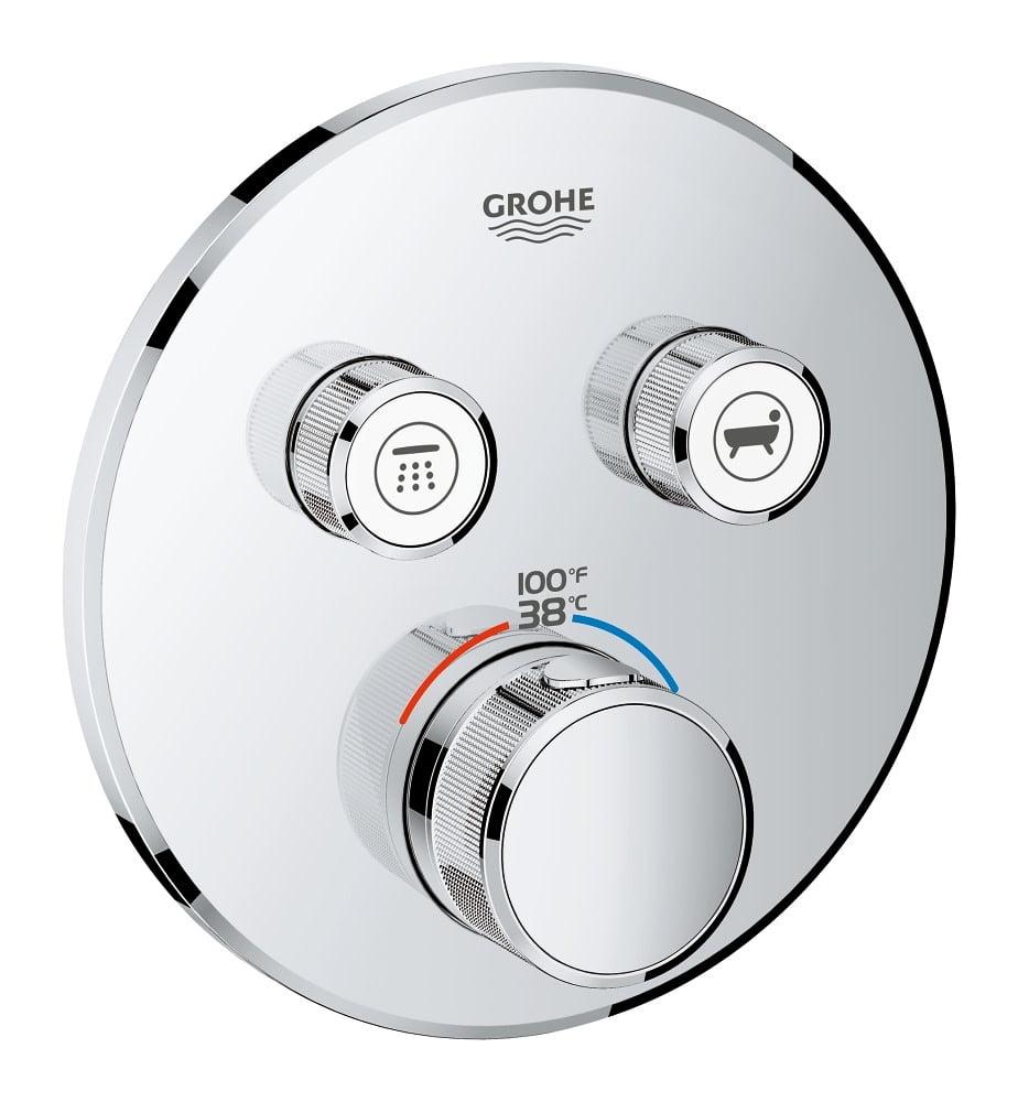 GROHE Grohtherm SmartControl Dual-Function Shower Thermostatic Valve Trim