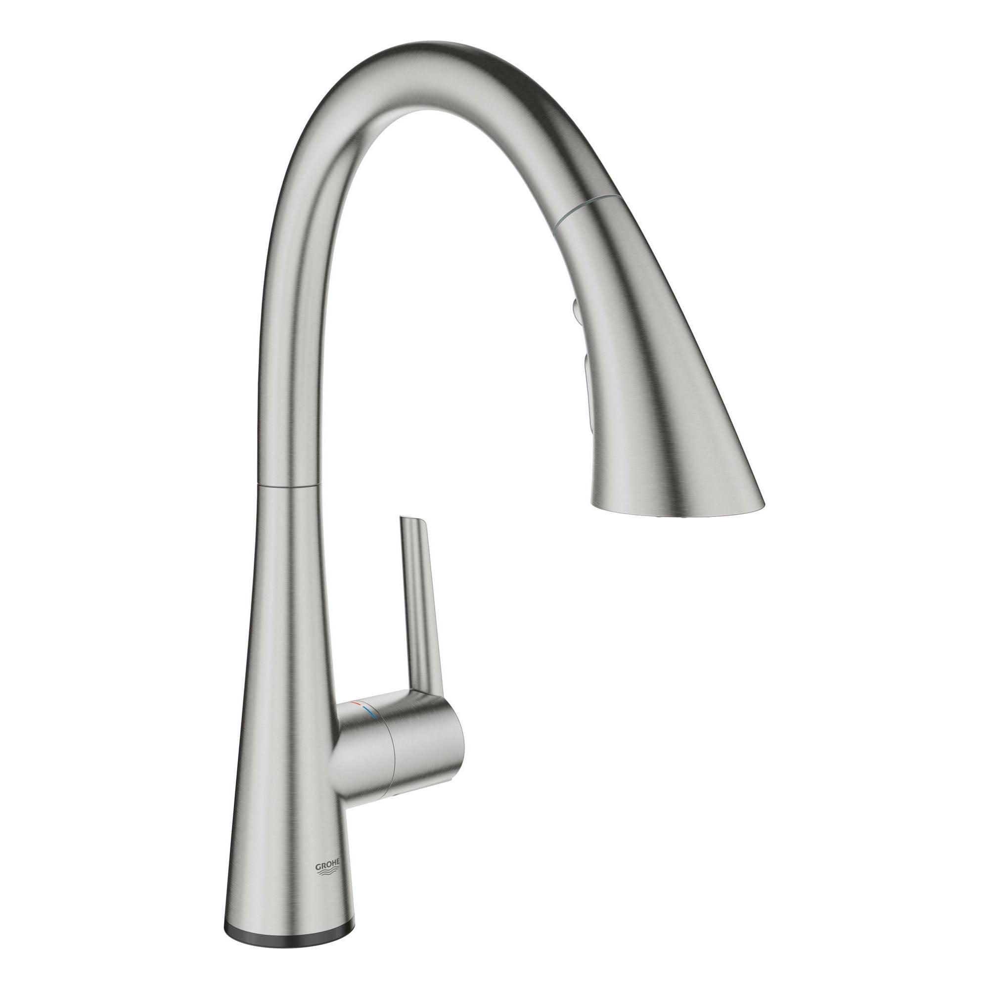 16" Stainless Steel Pull-Down Spray Kitchen Faucet