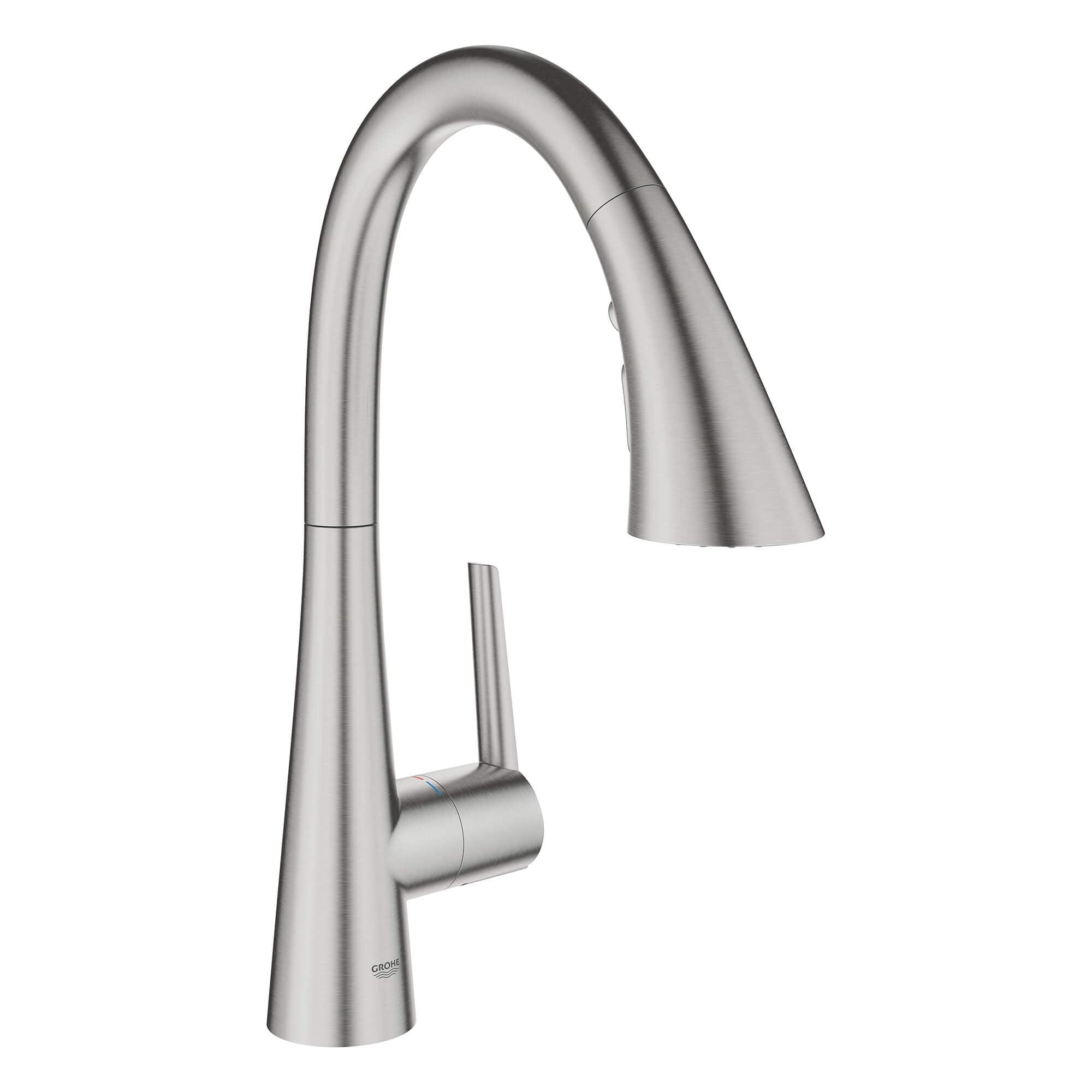 ZEDRA Single-Handle Pull Down Triple Spray Bar Faucet 1.75 GPM
