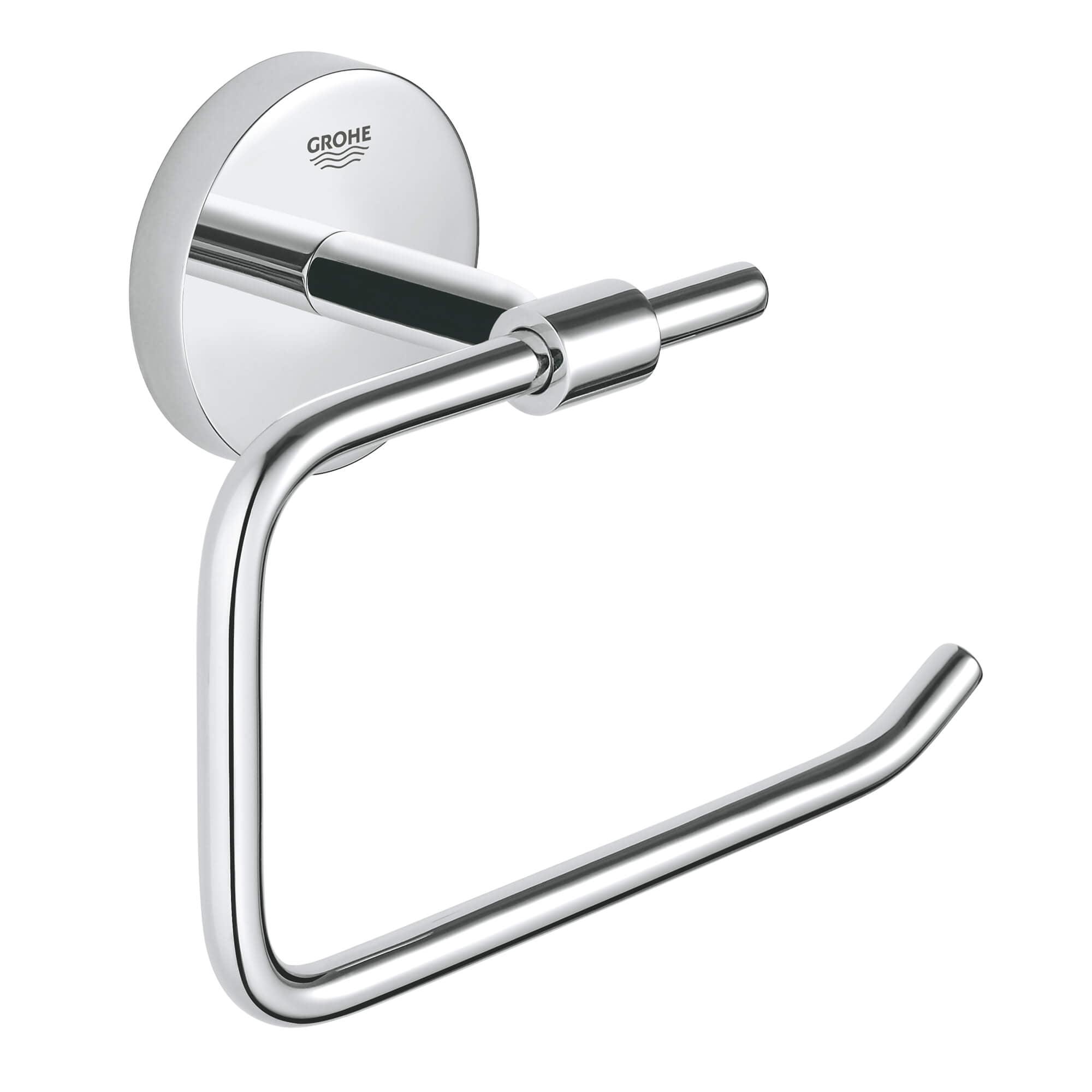 Sleek 6" Modern Chrome Wall-Mount Toilet Paper Holder