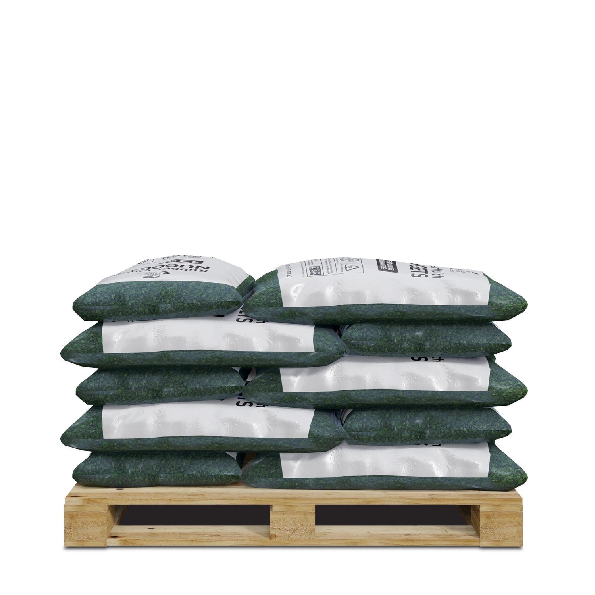 GroundSmart Green Rubber Mulch, 37.5 Cu Ft