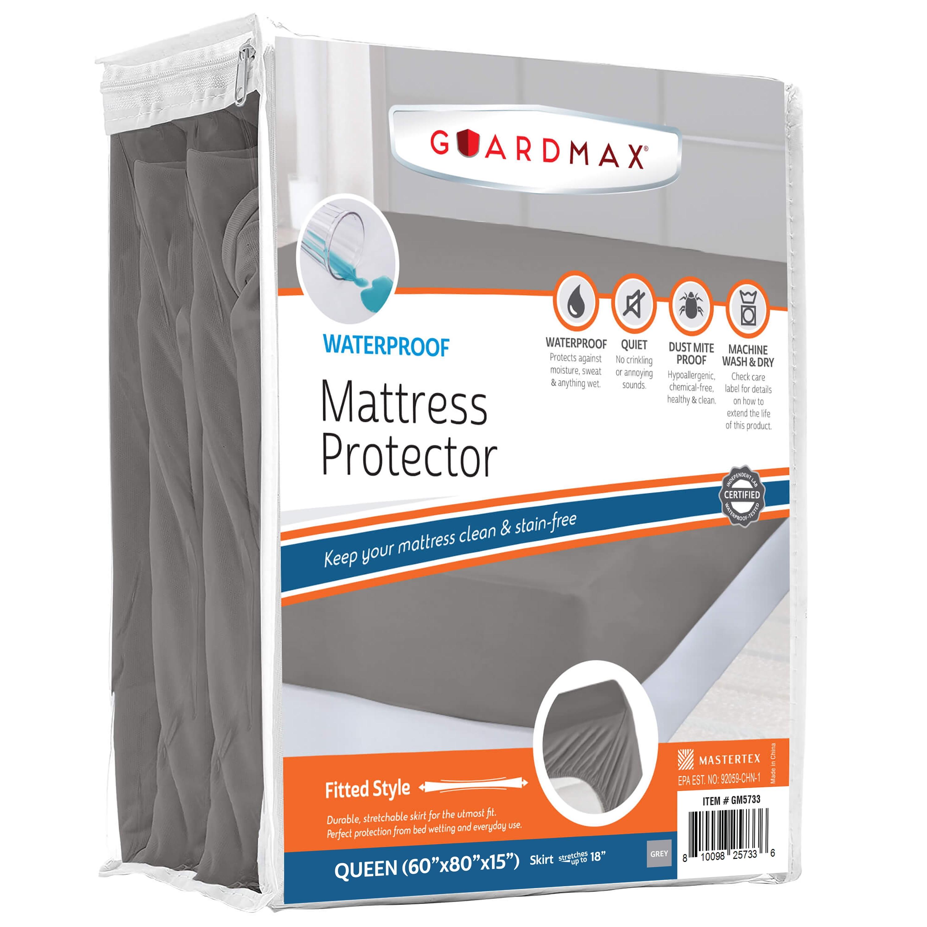 Guardmax Waterproof Fitted Mattress Protector