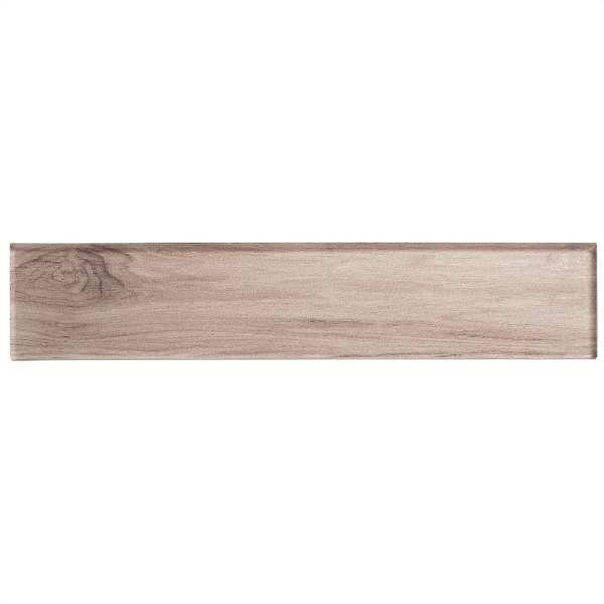 Gudov 3" x 14" Glass Wood Look Subway Kitchen Backsplash, Bathroom, Shower, Wall and Floor Tile