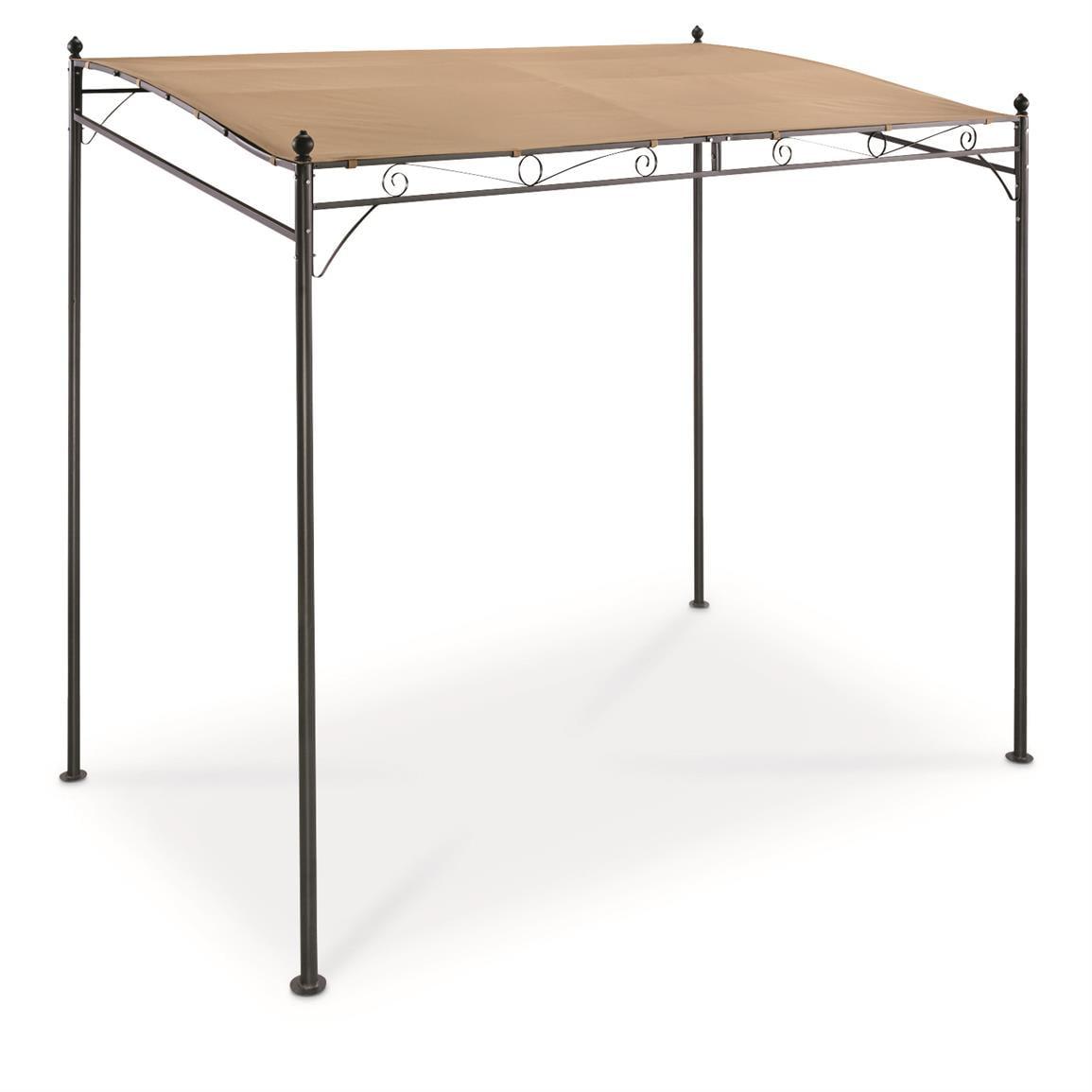 Tan 5' x 8' Steel Frame Outdoor Gazebo Canopy