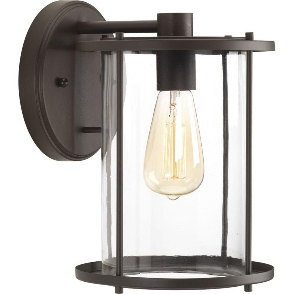 Bronze Dimmable Direct Wired Lantern Sconce