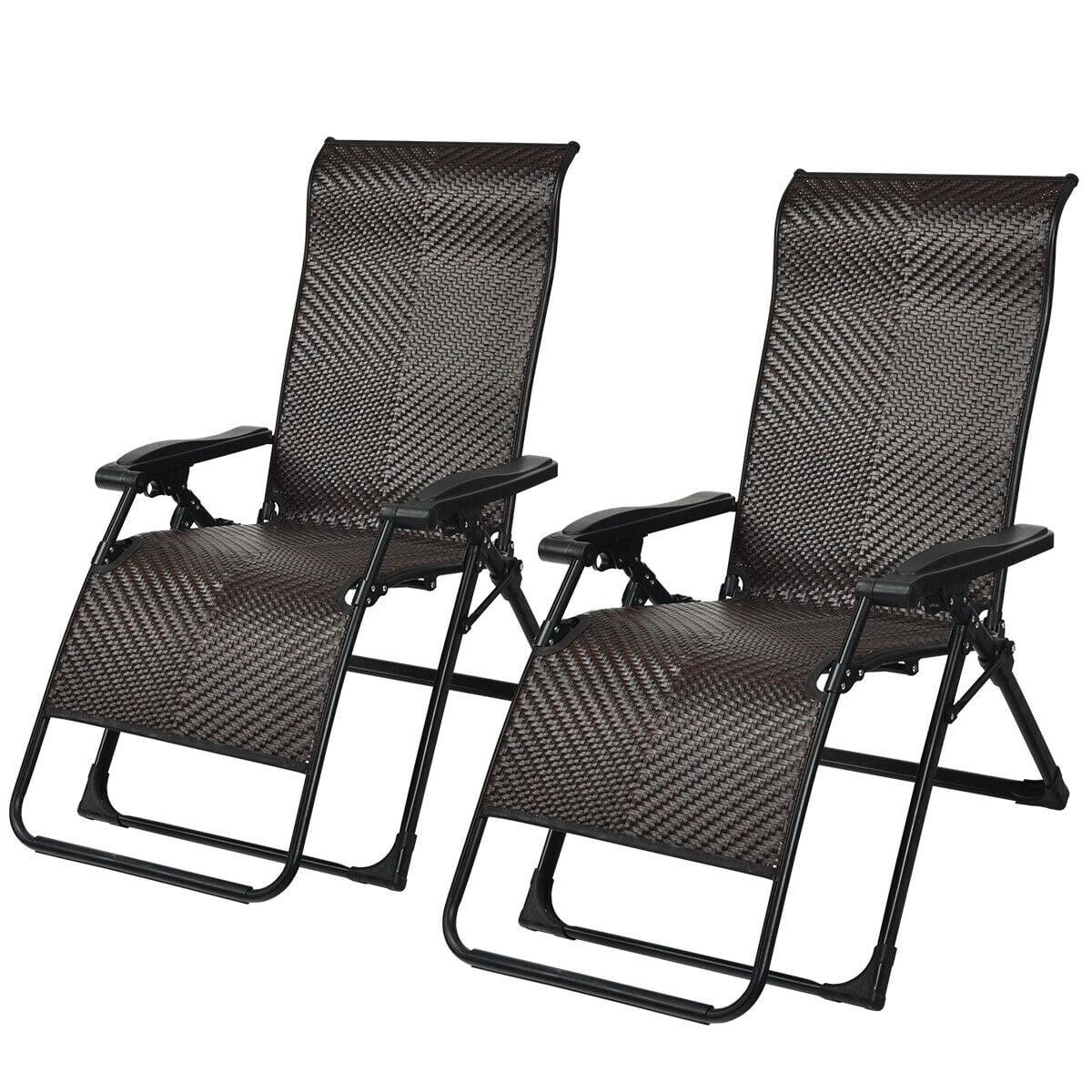 Calorful Folding Zero Gravity Chair (Set of 2)