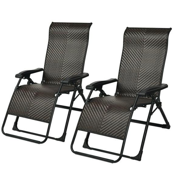 Calorful Folding Zero Gravity Chair (Set of 2)