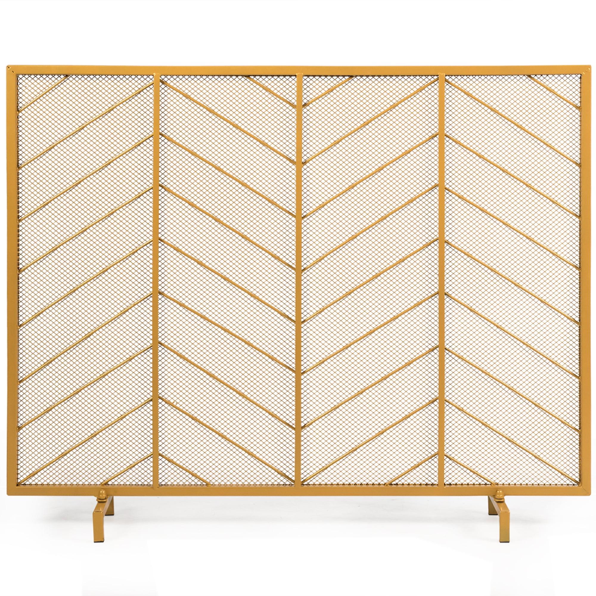 Cardentey 1 Panel Steel Fireplace Screen