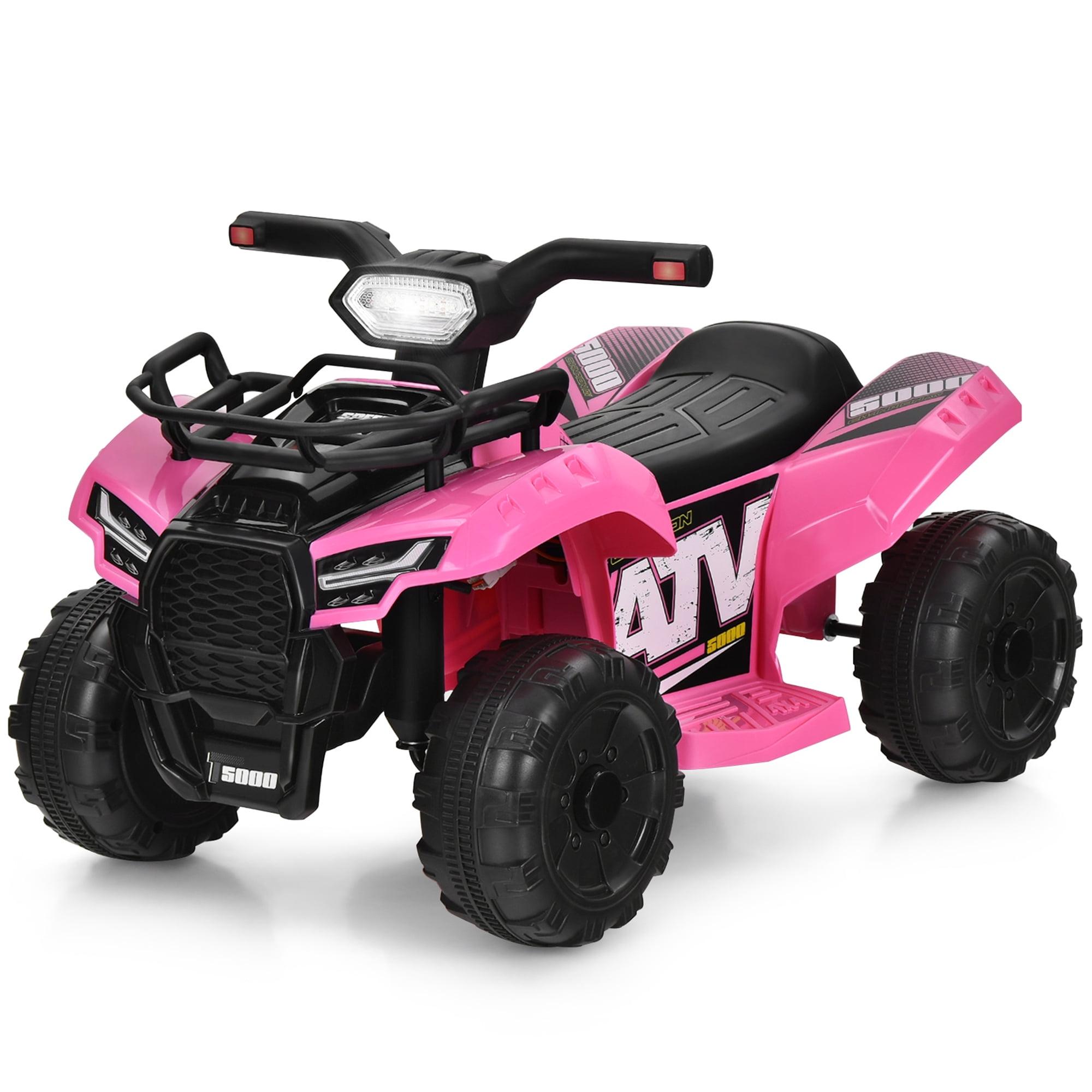 Costway 6V Kids ATV Quad Electric Ride On Car Toy Toddler with LED Light MP3