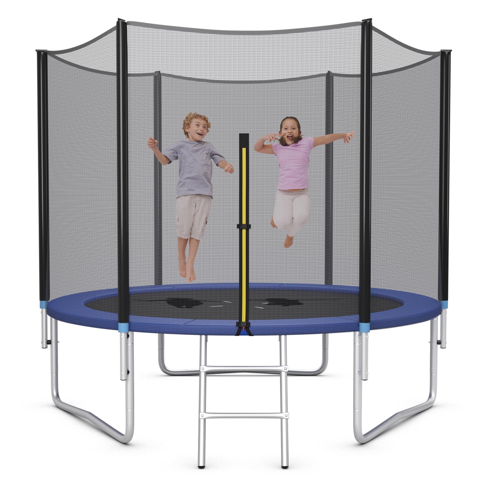 Costway 8/10/12/14/15/16 FT Outdoor Trampoline Bounce Combo W/Safety Closure Net Ladder