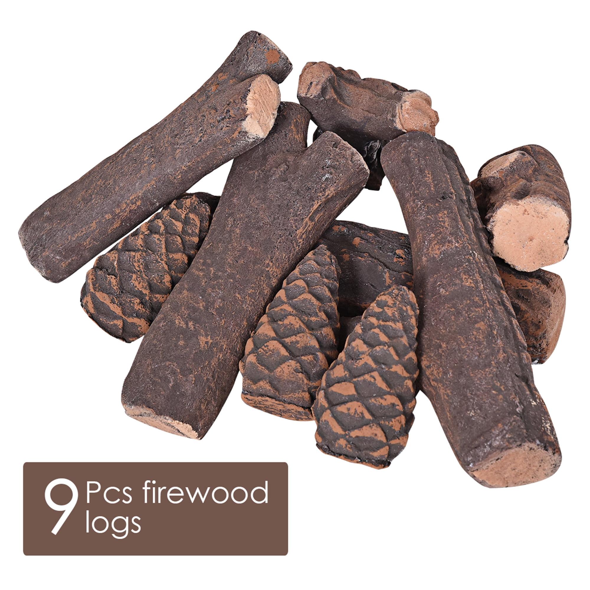 Loon Peak® Barnsdale 9 Piece Ceramic Decorative Logs