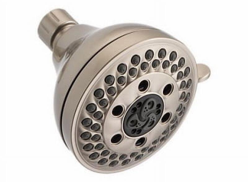 Brushed Nickel 5-Spray Adjustable Wall Mounted Showerhead