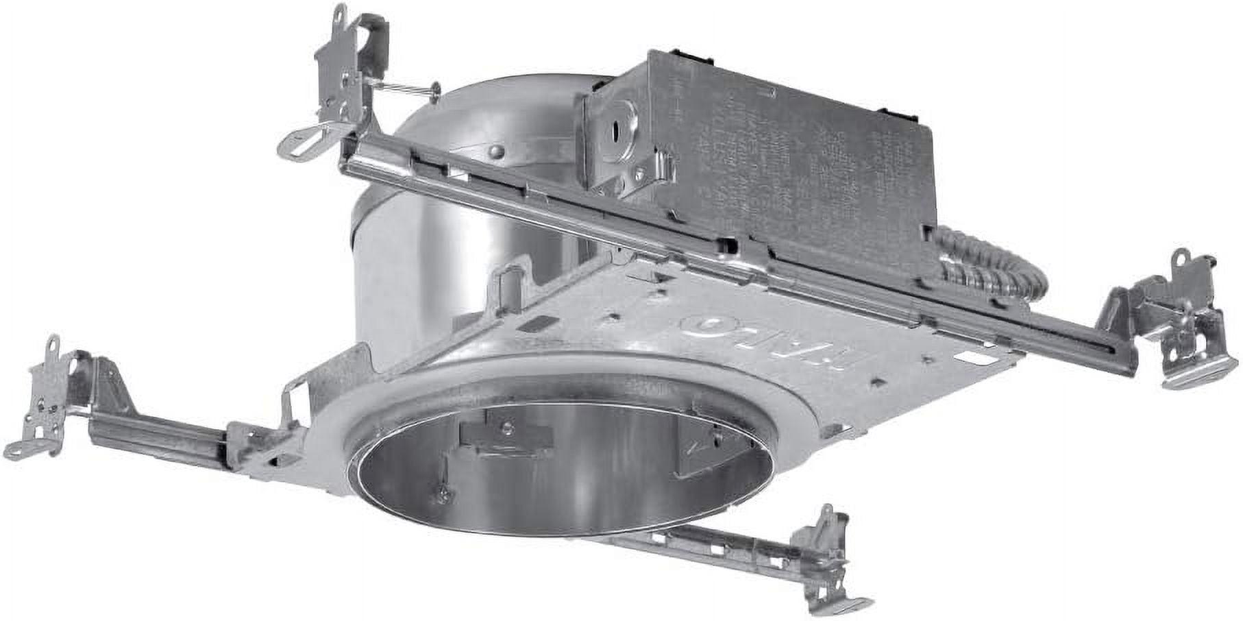 6-Inch Silver Aluminum Recessed Lighting Housing for New Construction