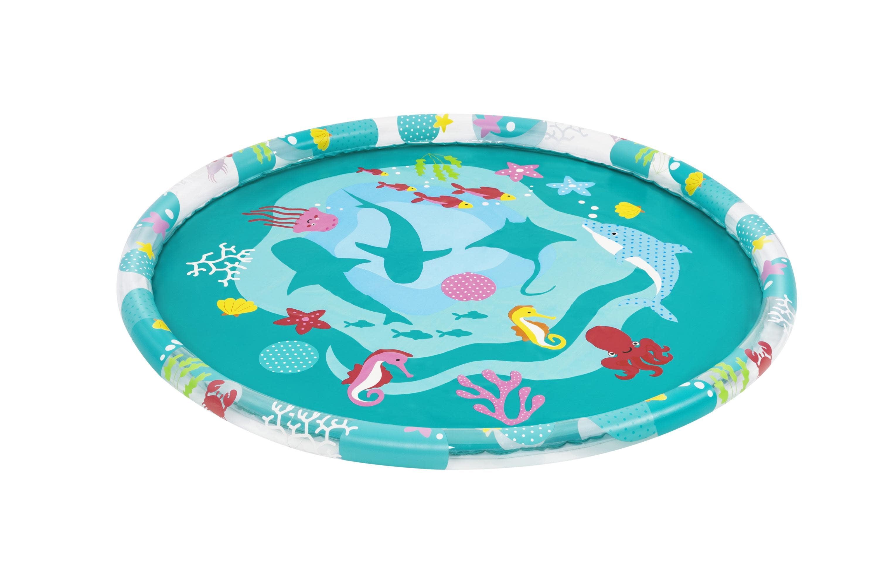 Bestway H2OGO! 65" Underwater Utopia Splash Pad - Inflatable 65" Marine Water Sprinkler