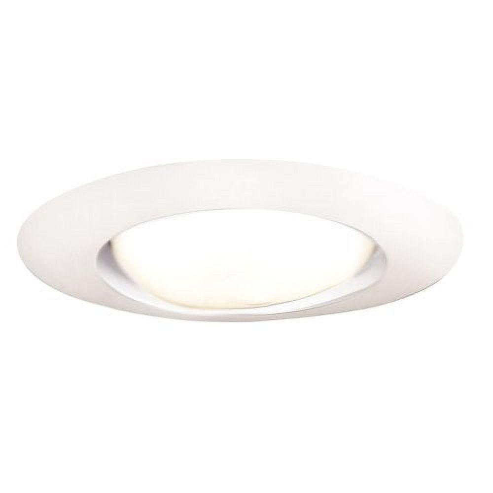 Halo Matte White 6-Inch Metal Halogen Open Trim