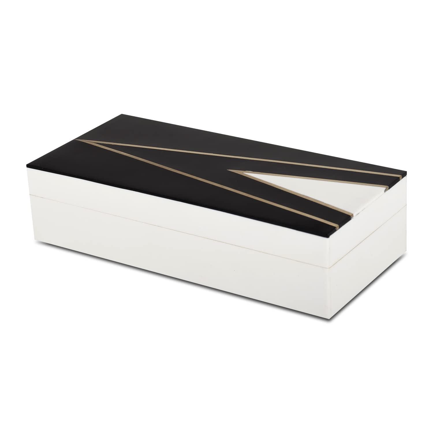 HANDICRAFTS HOME 10x4.5x2.5 Decorative Box Handmade Storage Organizer Boxes with Lids Keepsake Gift Trinket Box Display Box, Kept Dapper Gent