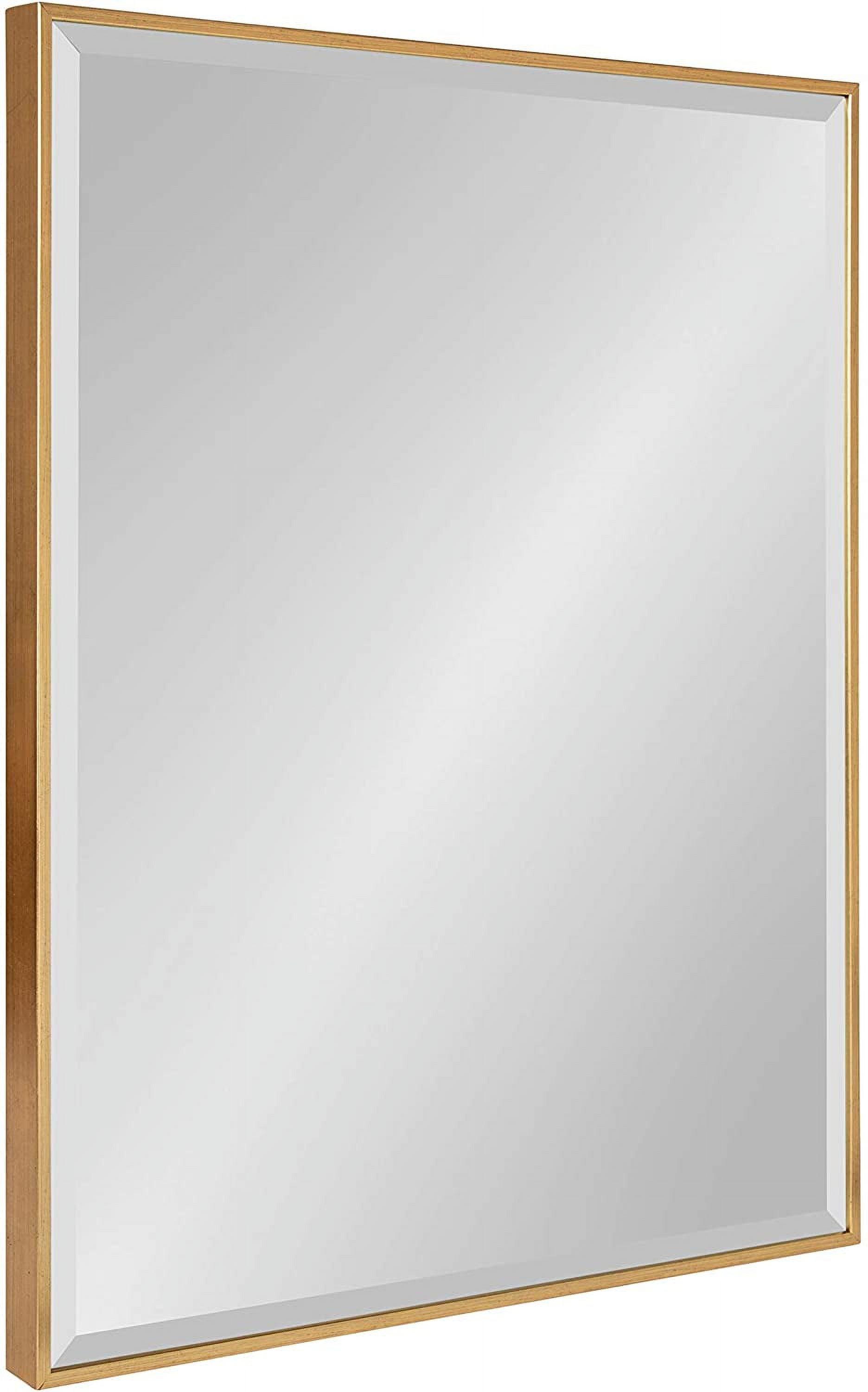 Rhodes Gold Rectangular Large Wall Mirror 22.75x28.75 Inches