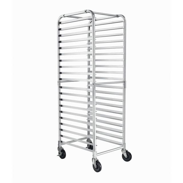 HARDURA Restaurant Equipment 20 Tier Aluminum Sheet Pan Rack with Casters, NSF Home Commercial Kitchen, 20"L×26"W×69"H