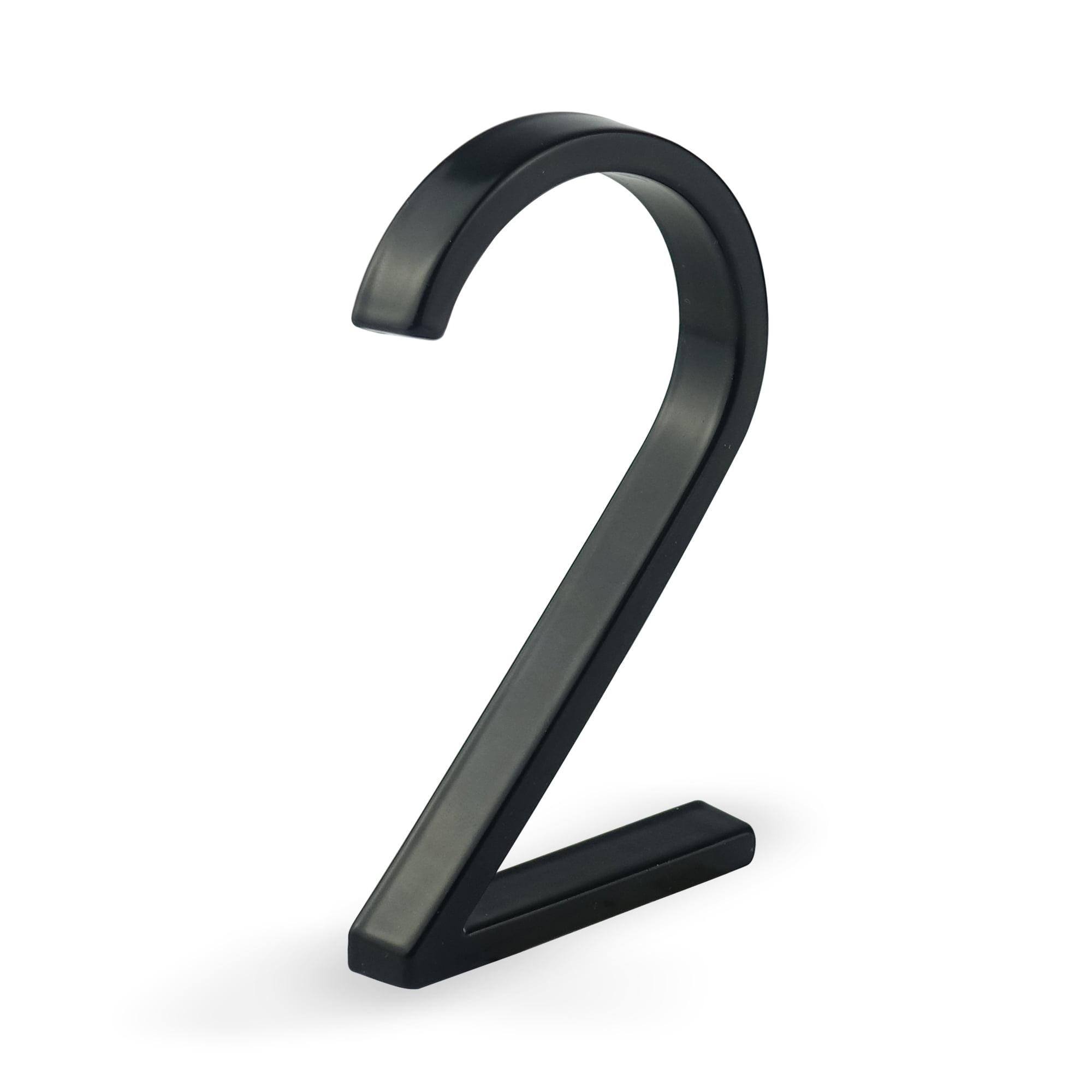 HASWARE 5Inch Black 5'' H Metal House Number