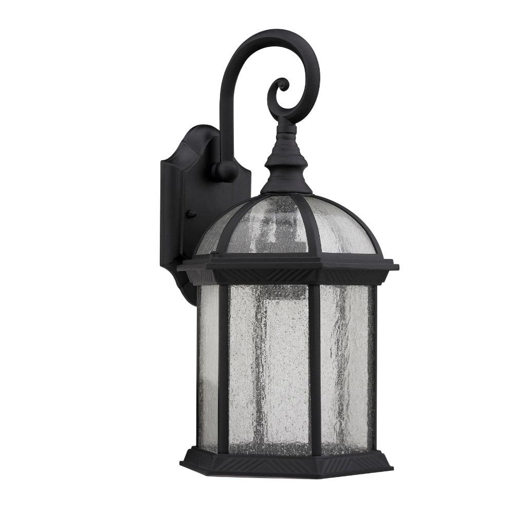 HAVANA DIVINE Transitional 1 Light Black Outdoor Wall Sconce 19" Height