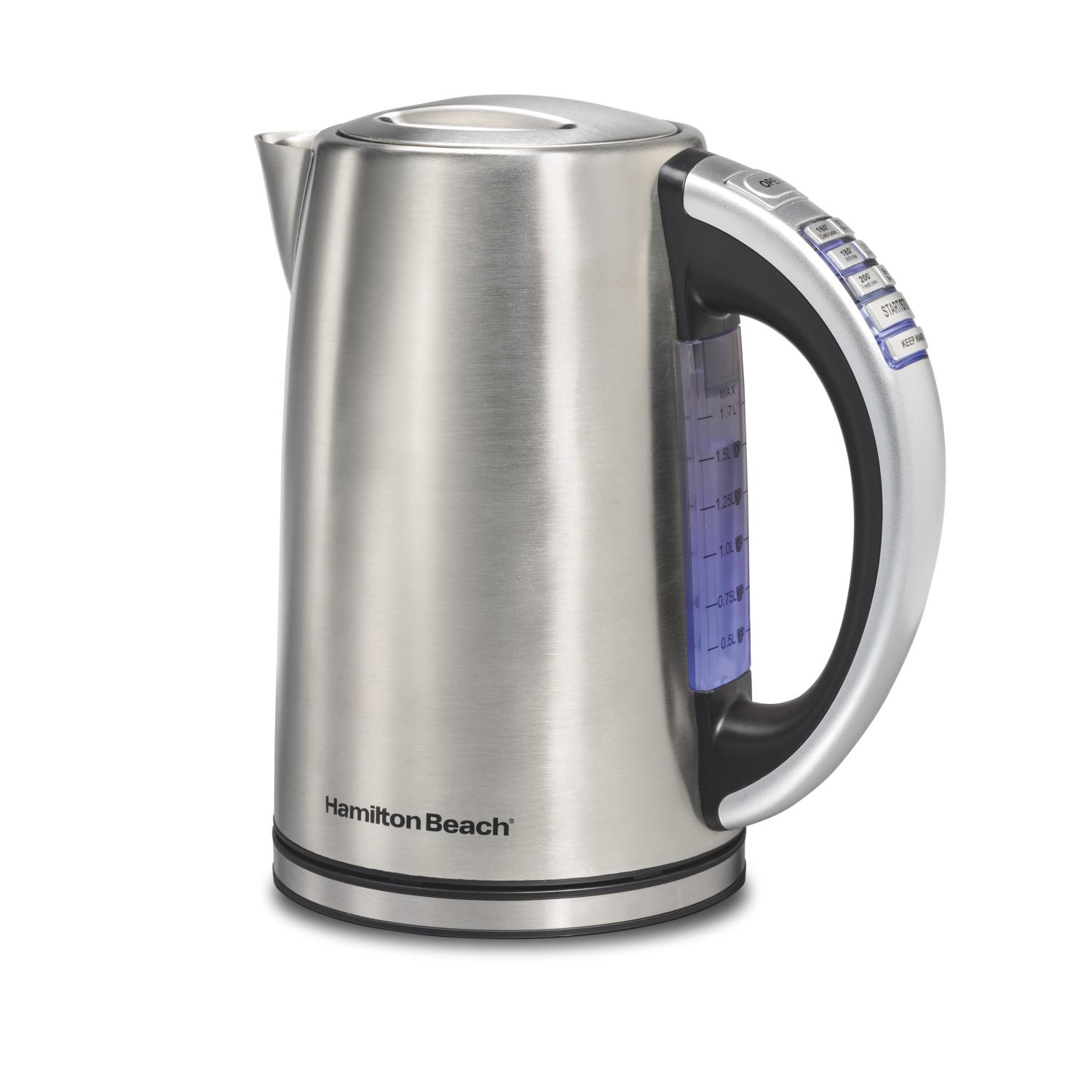 Hamilton Beach 1.7L Silver Stainless Steel Electric Kettle