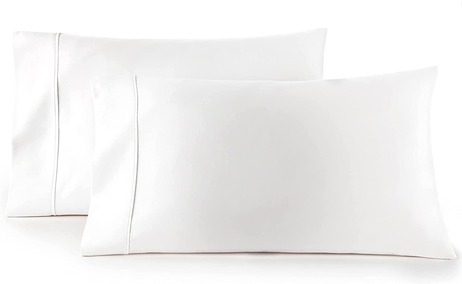 Luxury Hotel Cotton Pillowcase Set, Standard/Queen, White