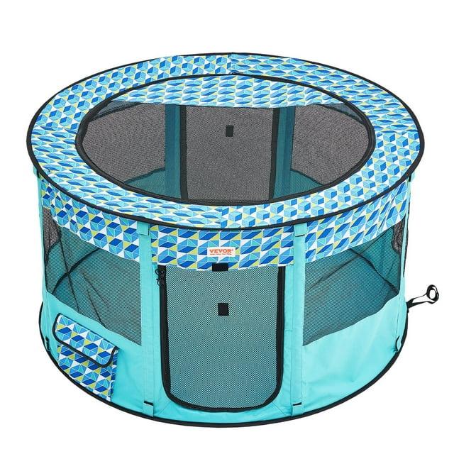 VEVOR 24'' H 4 Panel Fabric Exercise Pen With Door