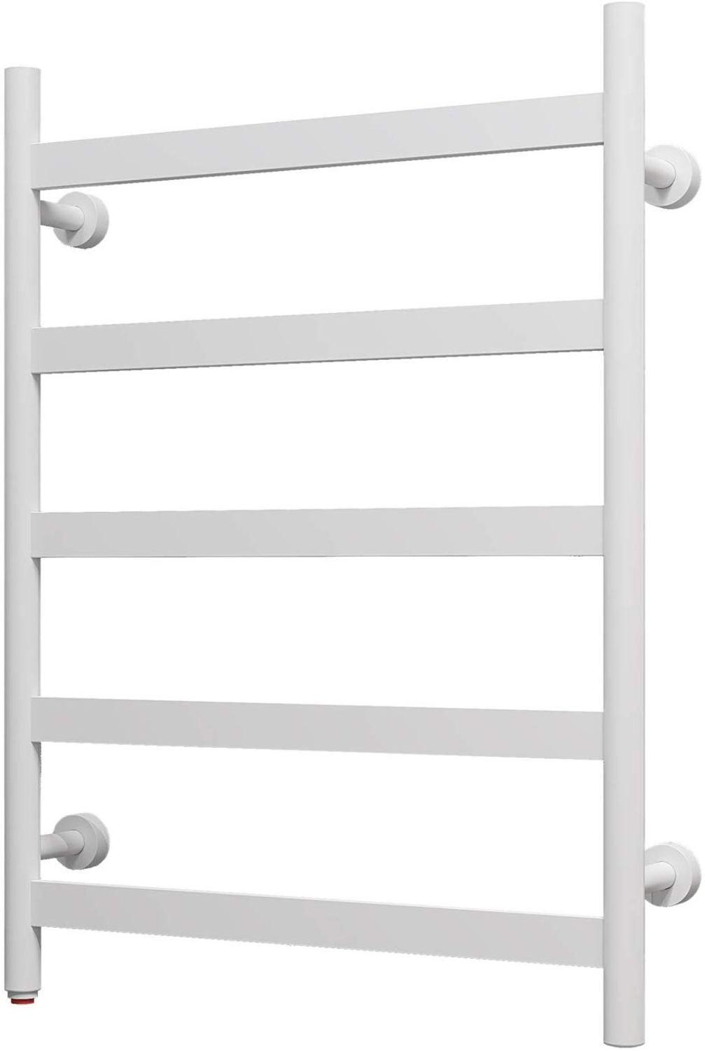 Gloss White Stainless Steel Wall-Mounted Towel Warmer