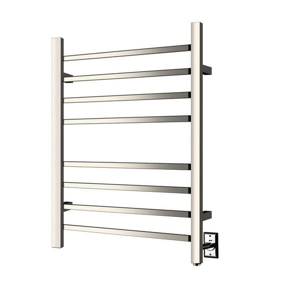 HEATGENE Towel Warmer, Heated Towel Warmer Rack, Wall-Mounted Hardwired/Plug-in Electric Towel Warmers for Bathroom, Hot Towel Rails - Brushed