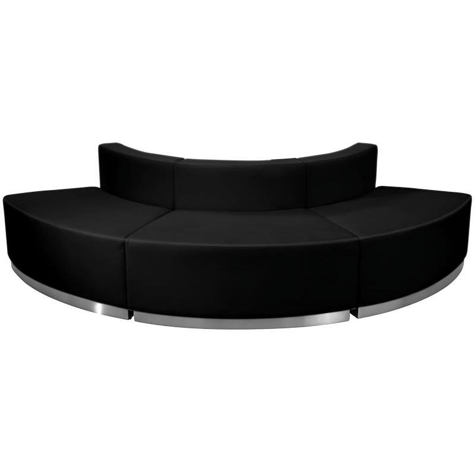 Flash Furniture Hercules Alon 3 PC LeatherSoft Modular Reception Configuration w/Taut Back &Seat