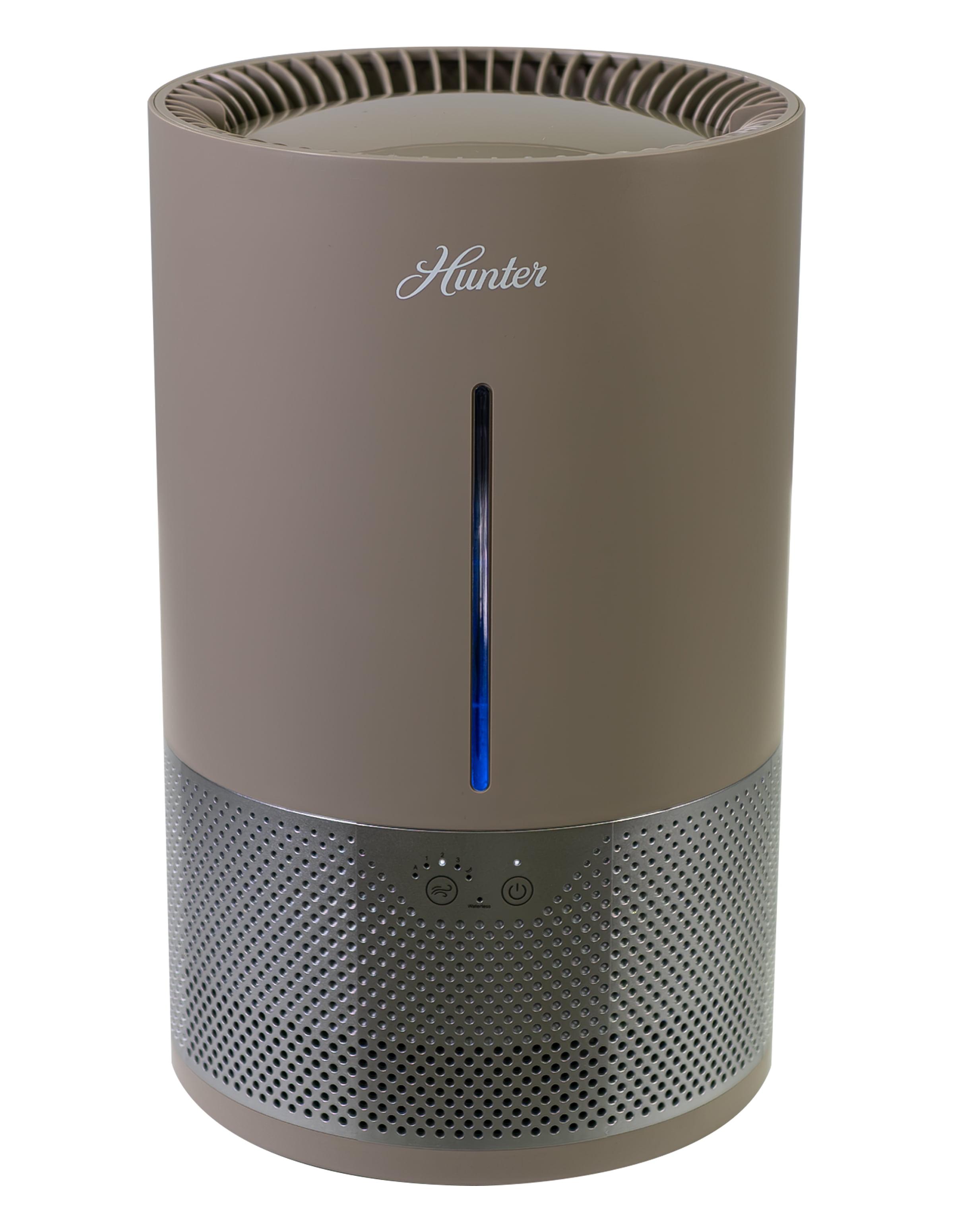 HHE150 Hunter Aspire 4.8L Evaporative Humidifier with PermaWick Filter (4.8L) - Remove Contaminants & White Dust for Clean Mist & Air – Medium Humidifier for Home, Bedroom, or Dorm - Taupe