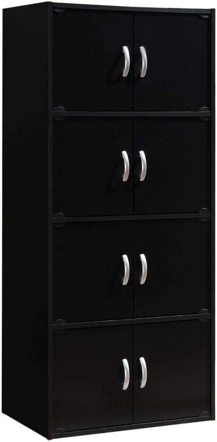 Black 57" Tall Multipurpose Office Storage Cabinet