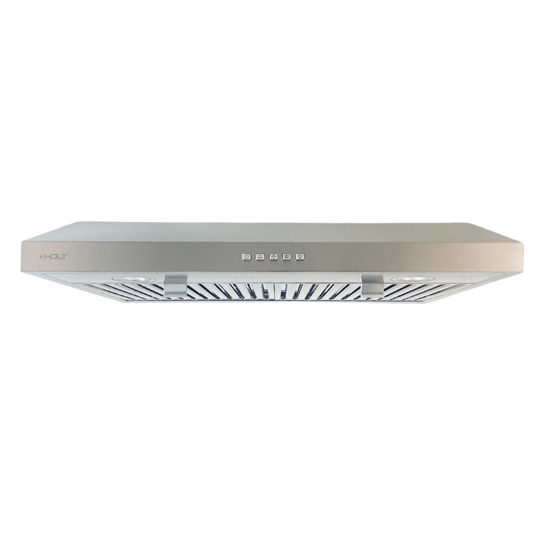 HOLT Stainless Steel 450 CFM Ducted (Vented) Under Cabinet Range Hood with Baffle Filter